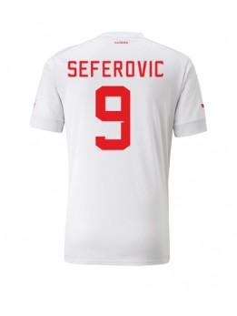 Schweiz Haris Seferovic #9 Replika Borta Kläder VM 2022 Kortärmad